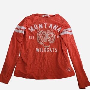 Source Unknown Orange Kids Long Sleeve Montana Wildcats Tee